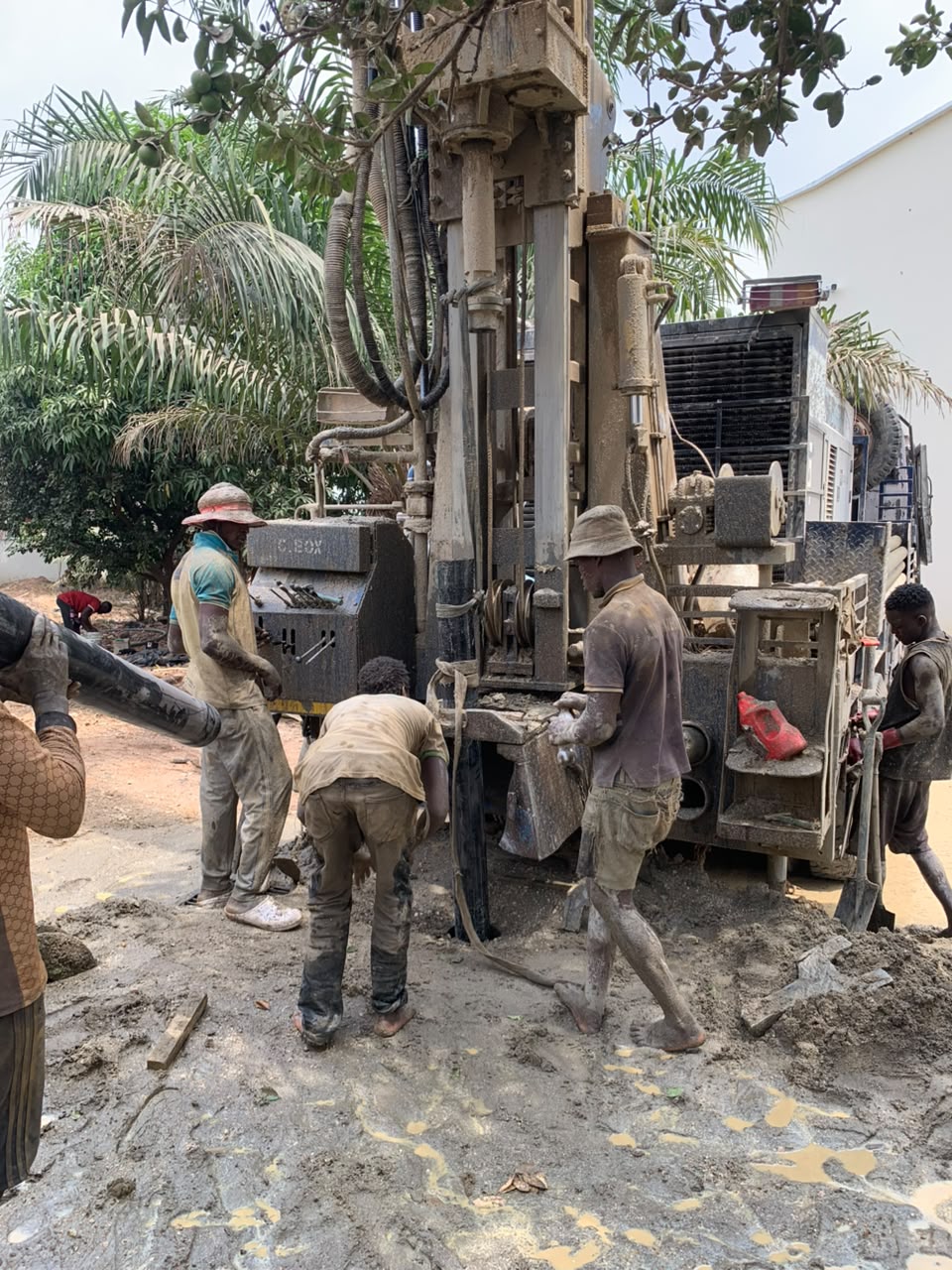 Drilling Crew At Work